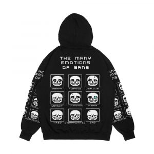 Alternative view of The Many Emotions Of Sans Undertale Men's All-Over-Print Hoodie