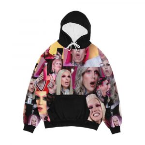The Many Faces Of Jeffree Men's All-Over-Print Hoodie