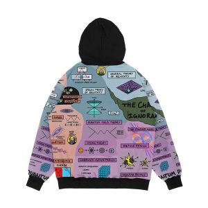 Alternative view of The Map Of Physics Men's All-Over-Print Hoodie