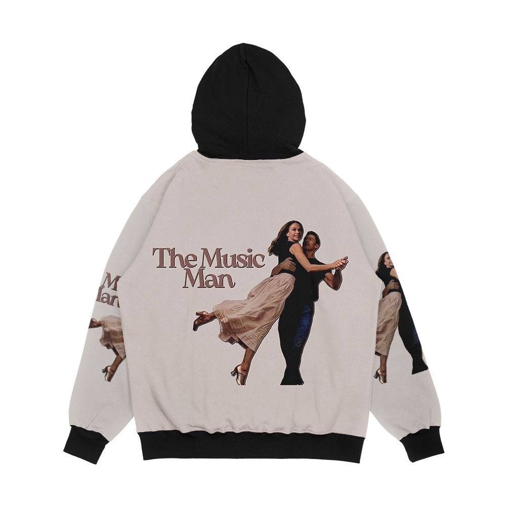 The Music Man Broadway Hugh And Sutton Colour Men's All-Over-Print Hoodie - Image 2