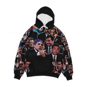 The Office Michael Scott Steve Carell Men's All-Over-Print Hoodie