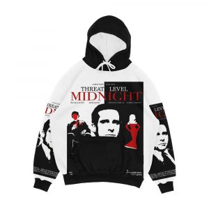 The Office Threat Level Midnight Movie Poster Men's All-Over-Print Hoodie