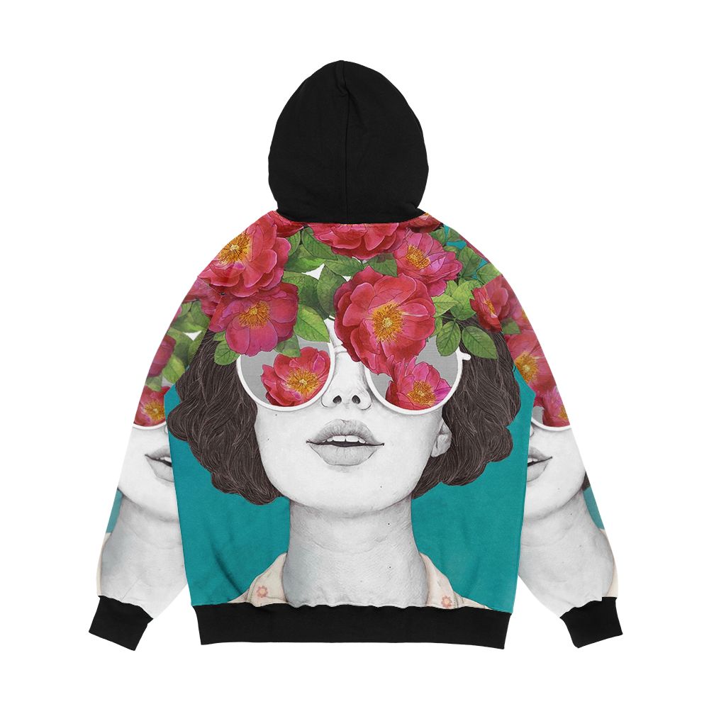 The Optimist Rose Tinted Glasses Men's All-Over-Print Hoodie - Image 2