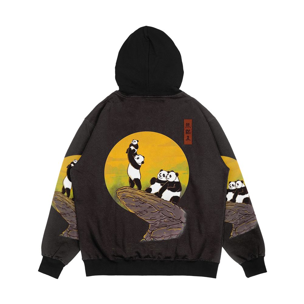The Panda King Men's All-Over-Print Hoodie - Image 2