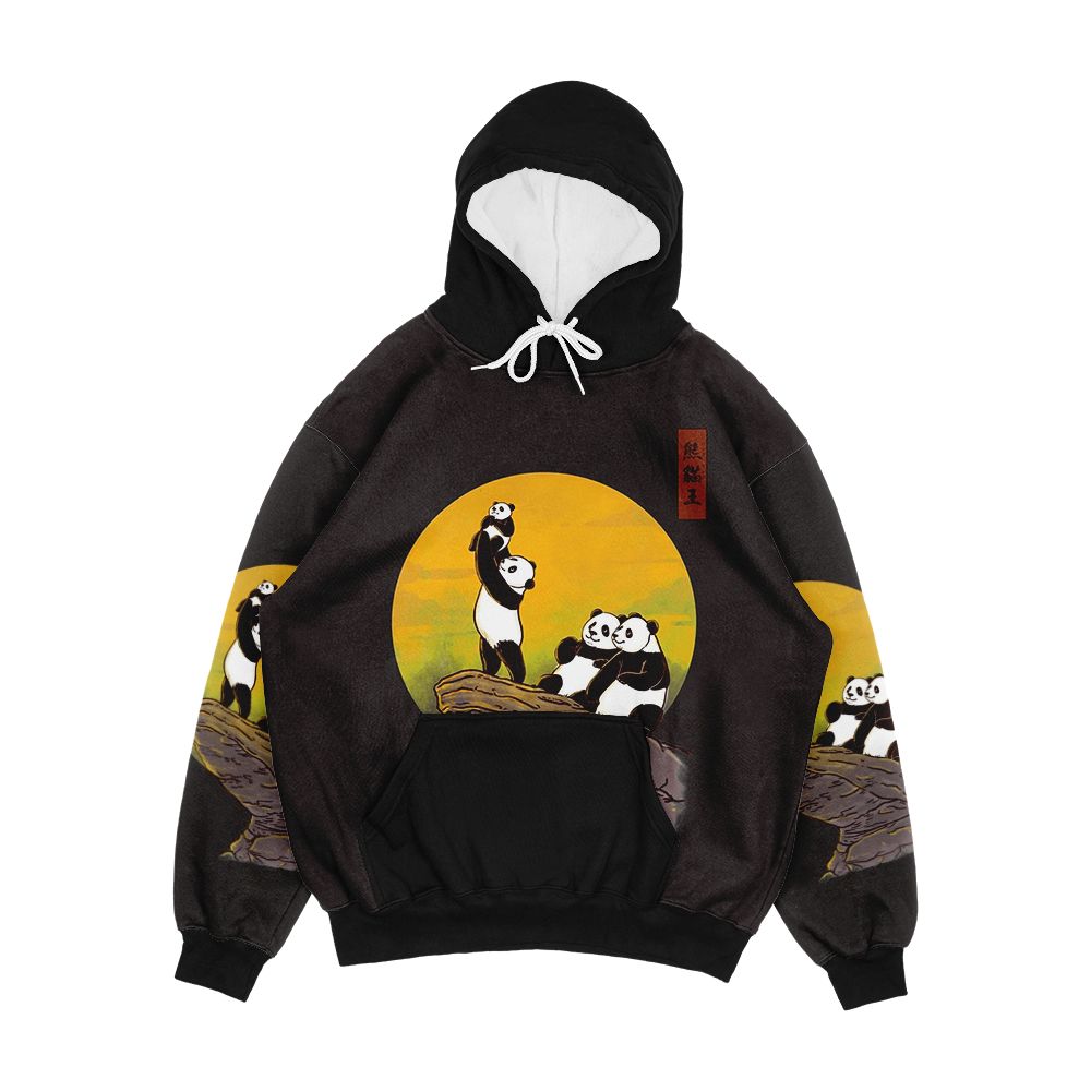 The Panda King Men's All-Over-Print Hoodie