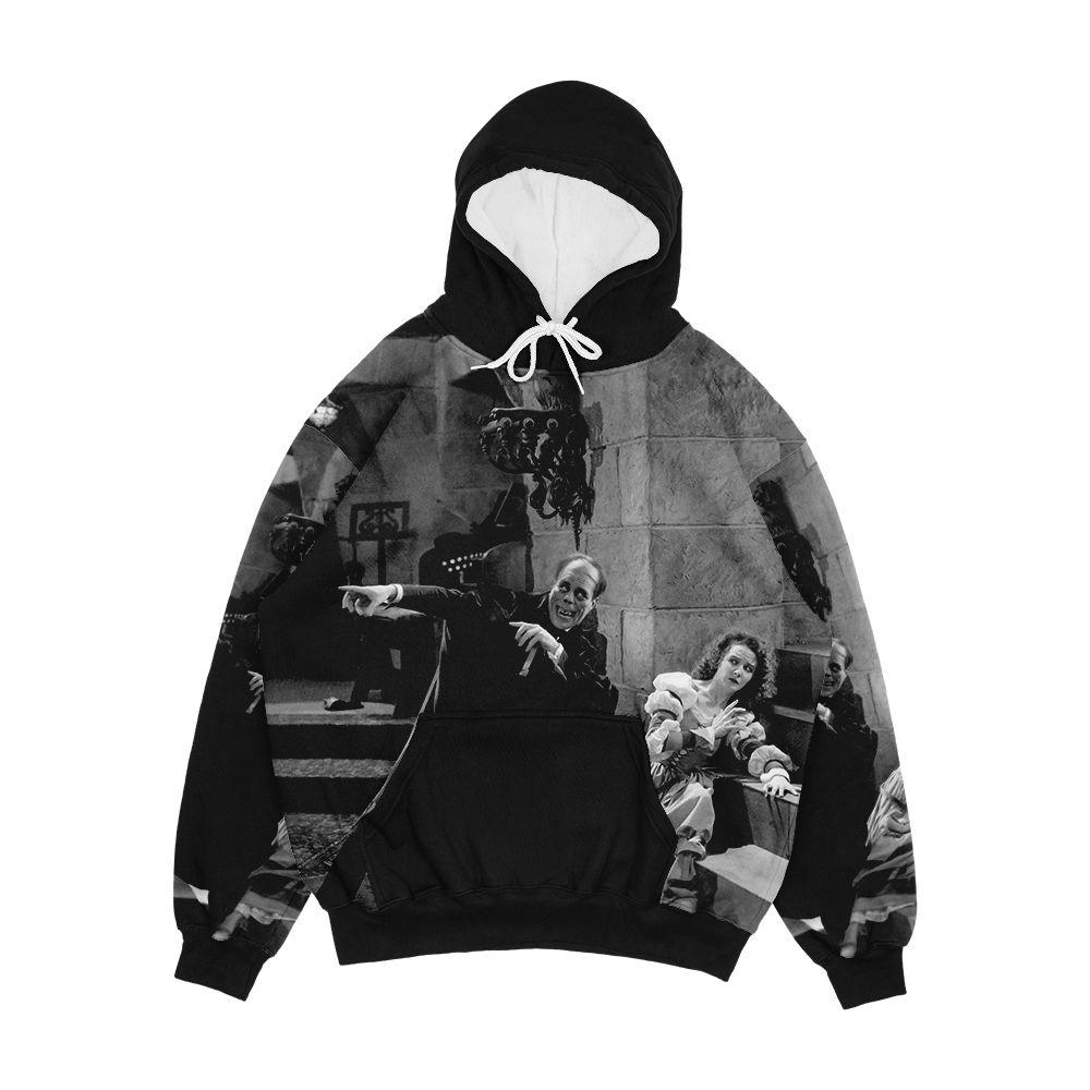 The Phantom Of The Opera 1925 The Phantom Taunts Christine Men's All-Over-Print Hoodie