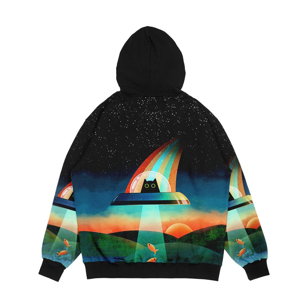The Purrfect Alien Men's All-Over-Print Hoodie - Image 2