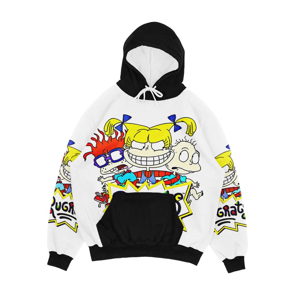 The Rugrats Tommy Chuckie And Angelica Men's All-Over-Print Hoodie