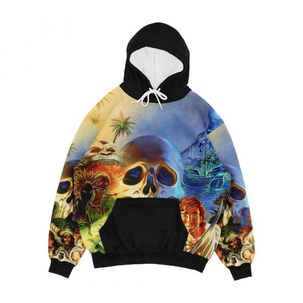 The Secret Of Monkey Island 1 High Contrast Men's All-Over-Print Hoodie