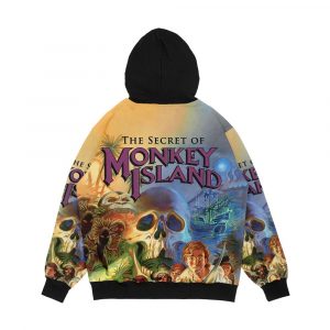 Alternative view of The Secret Of Monkey Island Men's All-Over-Print Hoodie