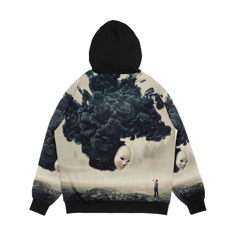 The Selfie A Dark Surrealism Men's All-Over-Print Hoodie - Image 2