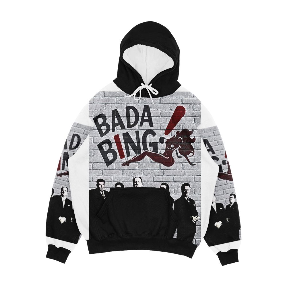 The Sopranos Bada Bing Banksy Style Men's All-Over-Print Hoodie