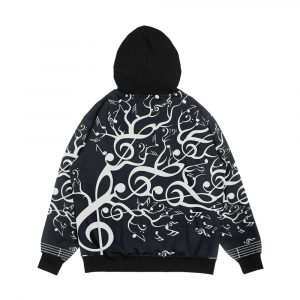 Alternative view of The Sound Of Nature In Motion White Men's All-Over-Print Hoodie