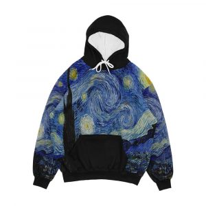 The Starry Night By Vincent Van Gogh Men's All-Over-Print Hoodie