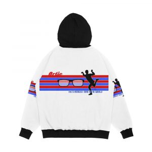 Alternative view of The Strongest Man Men's All-Over-Print Hoodie