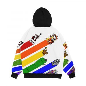 Alternative view of The Super Best Bears Pride Men's All-Over-Print Hoodie