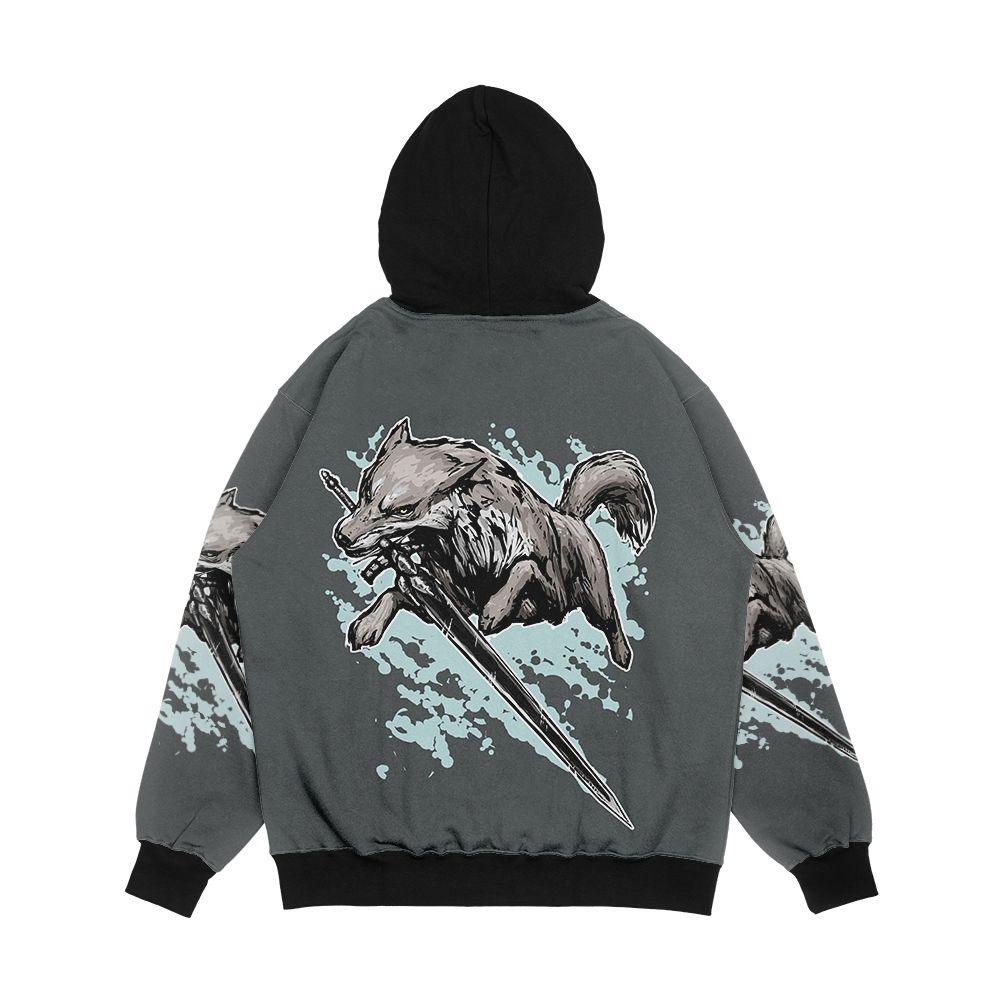 The Swordswolf Men's All-Over-Print Hoodie - Image 2
