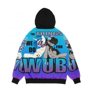 Alternative view of The Things We Do For Wub Men's All-Over-Print Hoodie
