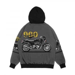 Alternative view of The Thruxton 900 Men's All-Over-Print Hoodie