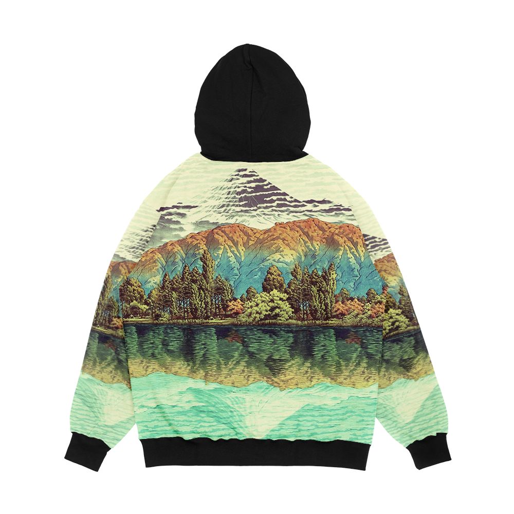 The Unknown Hills In Kamakura Men's All-Over-Print Hoodie - Image 2