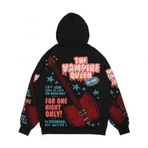 Alternative view of The Vampire Queen Music Poster Men's All-Over-Print Hoodie