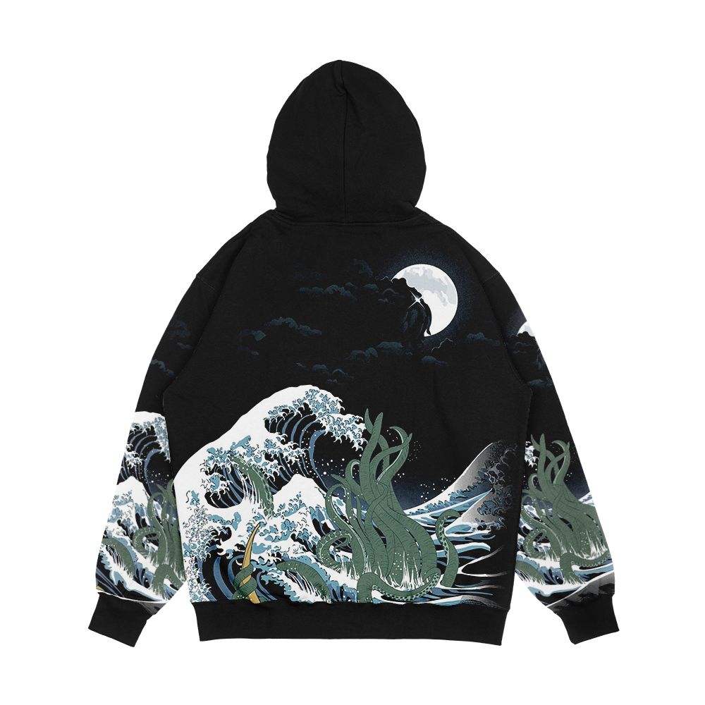 The Wave Off R Lyeh Men's All-Over-Print Hoodie - Image 2