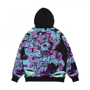 Alternative view of The White Rabbit Men's All-Over-Print Hoodie