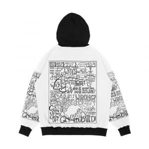 Alternative view of The Wicked Witch Of The East Bro Hand Lettered Men's All-Over-Print Hoodie