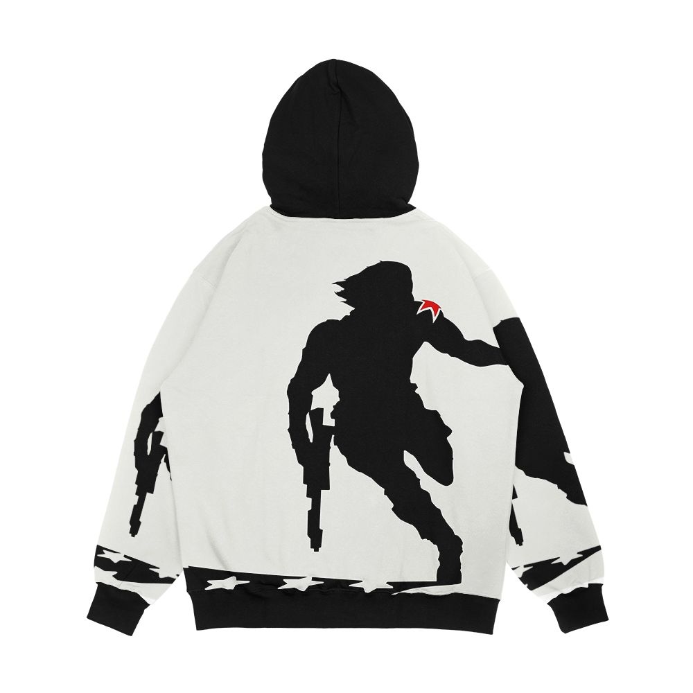 The Winter Solider Silhouette Men's All-Over-Print Hoodie - Image 2