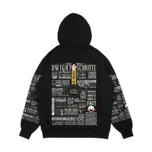 Alternative view of The Wise Words Of Dwight Schrute Dark Tee Men's All-Over-Print Hoodie