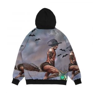 Alternative view of The Witches Broom Men's All-Over-Print Hoodie