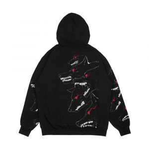 Alternative view of The Wolf On Black Men's All-Over-Print Hoodie