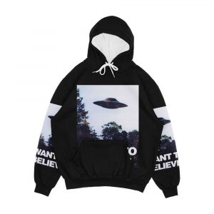 The X Files I Want To Believe Men's All-Over-Print Hoodie