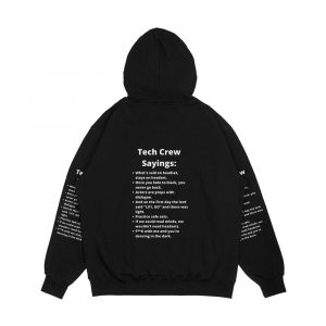 Alternative view of Theatre Tech Crew Sayings Men's All-Over-Print Hoodie