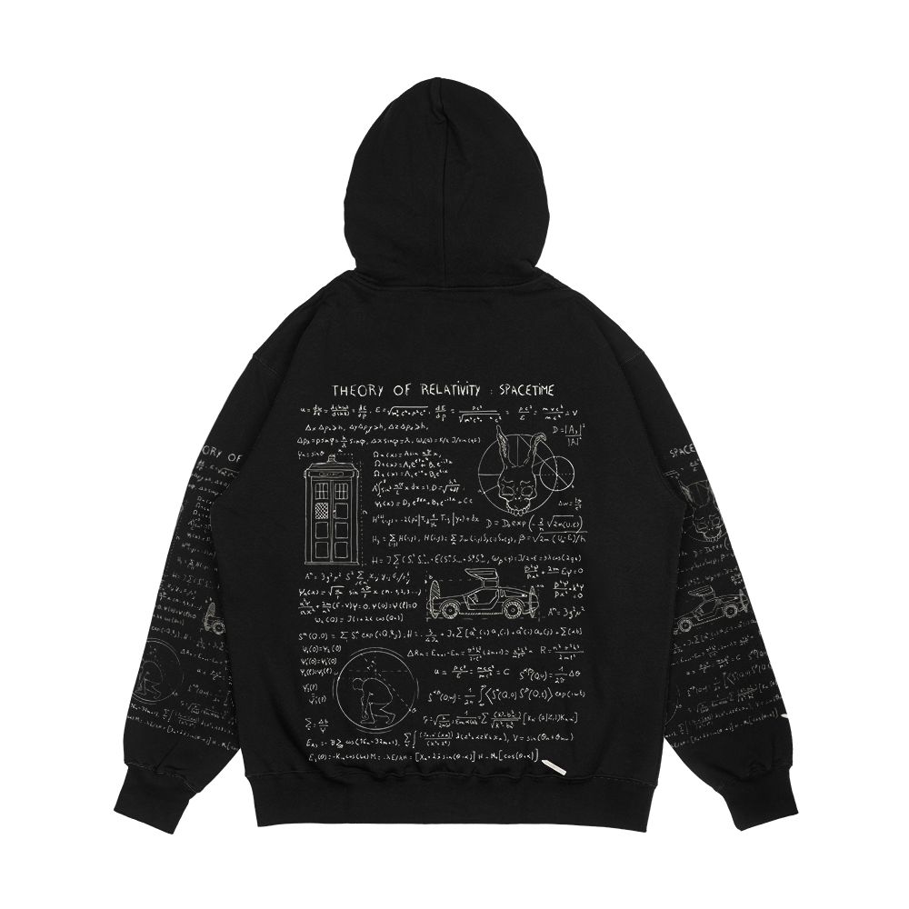 Theory Of Relativity Spacetime Men's All-Over-Print Hoodie - Image 2
