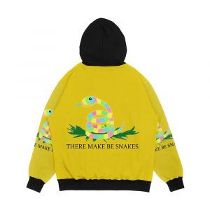 Alternative view of There Make Be Snakes Men's All-Over-Print Hoodie