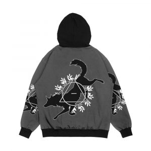 Alternative view of Theta Delta Canine Men's All-Over-Print Hoodie
