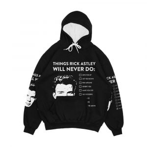 Things Rick Astley Will Never Do Men's All-Over-Print Hoodie