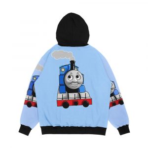 Alternative view of Thomas Puffing Along Men's All-Over-Print Hoodie