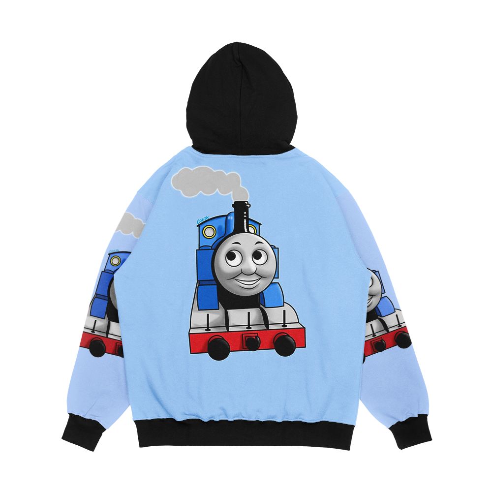 Thomas Puffing Along Men's All-Over-Print Hoodie - Image 2