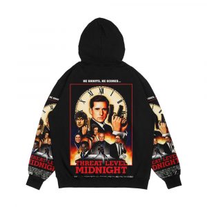 Alternative view of Threat Level Midnight Men's All-Over-Print Hoodie