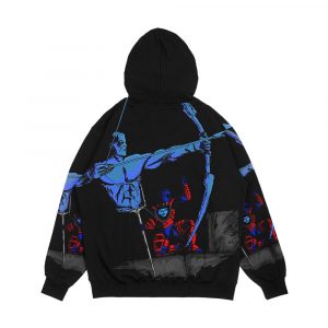 Alternative view of Three Suns Alligned Men's All-Over-Print Hoodie