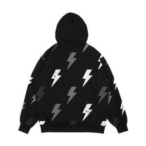 Alternative view of Thunder Pattern Men's All-Over-Print Hoodie