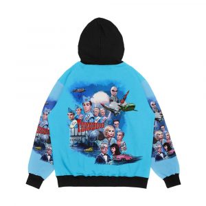 Alternative view of Thunderbirds Drawing 1 Men's All-Over-Print Hoodie