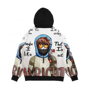 Alternative view of Ticci Toby Men's All-Over-Print Hoodie