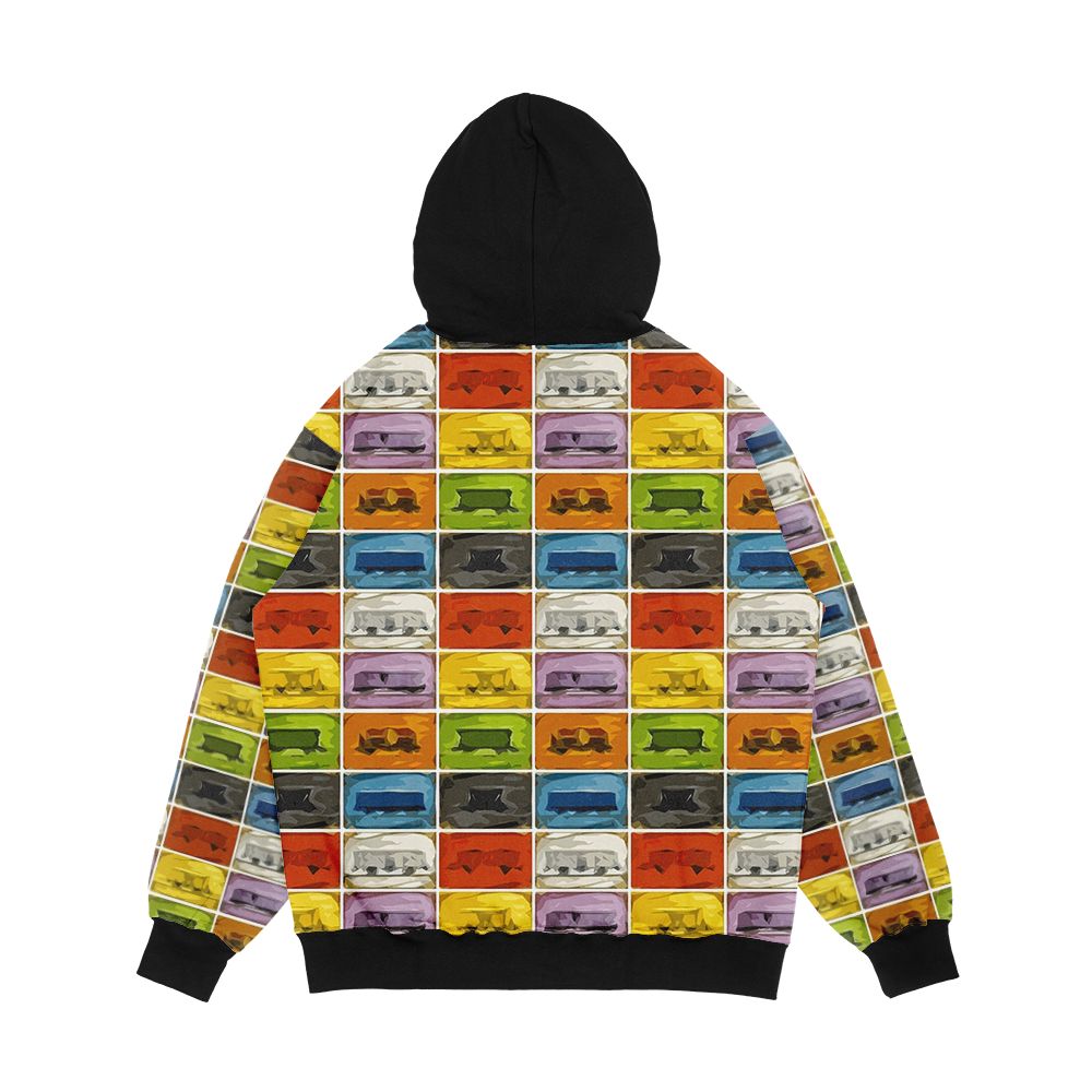 Ticket To Ride The Trains Men's All-Over-Print Hoodie - Image 2