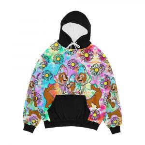 Tie Dye Sun Bonnets Men's All-Over-Print Hoodie