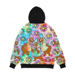 Alternative view of Tie Dye Sun Bonnets Men's All-Over-Print Hoodie