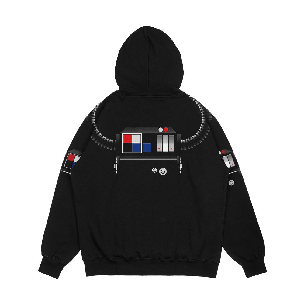 Tie Fighter Pilot Chest Box Men's All-Over-Print Hoodie - Image 2