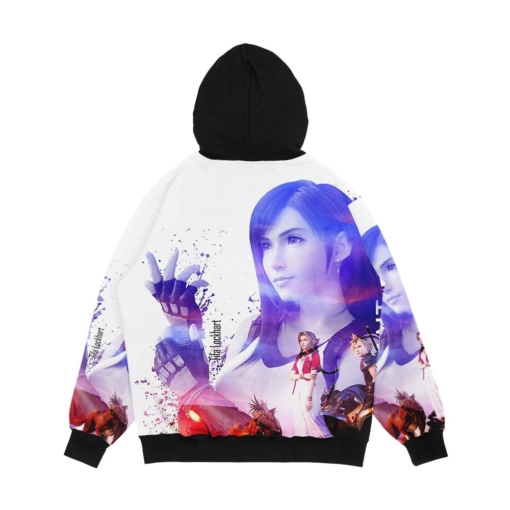 Tifa Lockhart Final Fantasy 7 Men's All-Over-Print Hoodie - Image 2